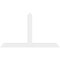 Ekena Millwork Portland Architectural Grade PVC Gable Bracket, 84"W x 49"H x 2"D x 6"F, 14/12 Pitch GBP084X49X0206POR00 - alternate 4